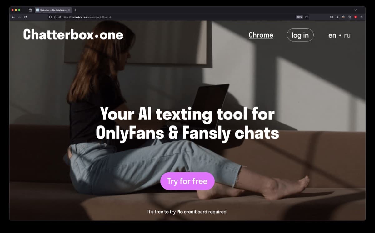Chatterbox One — AI texting assistant for OnlyFans/Fansly creators that automates flirty fan mess
