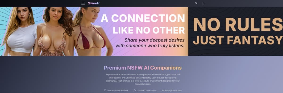 Sweetr — Budget NSFW AI companion with webcam gesture detection, screen awareness, and vo