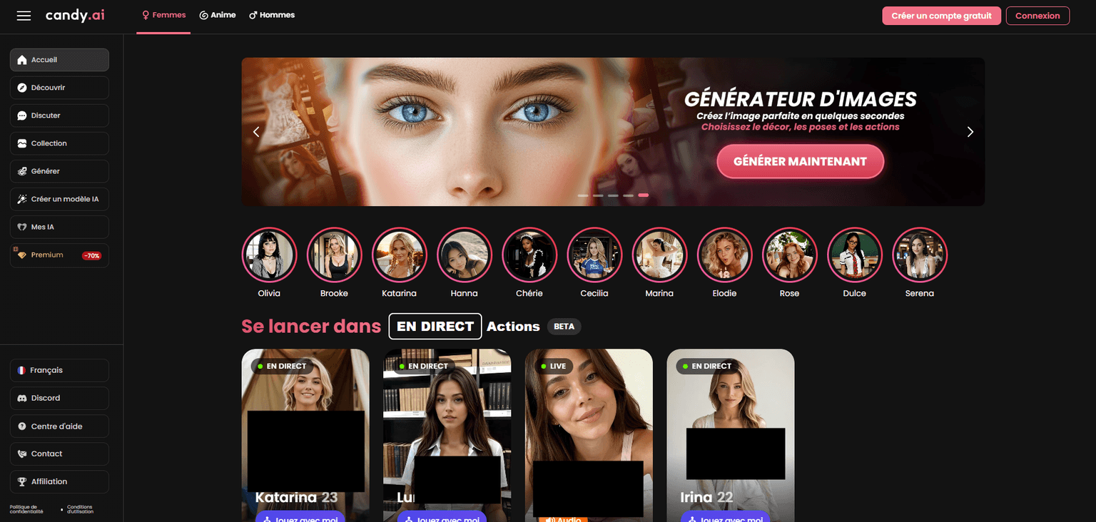 Candy AI — Premium AI girlfriend app with voice conversations, image and video generation,