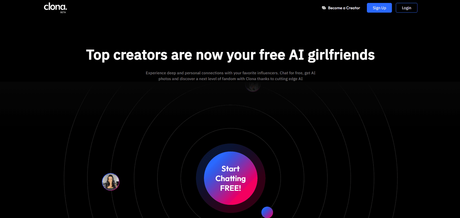 Clona — AI clone and digital twin creation platform for generating personalized AI compa