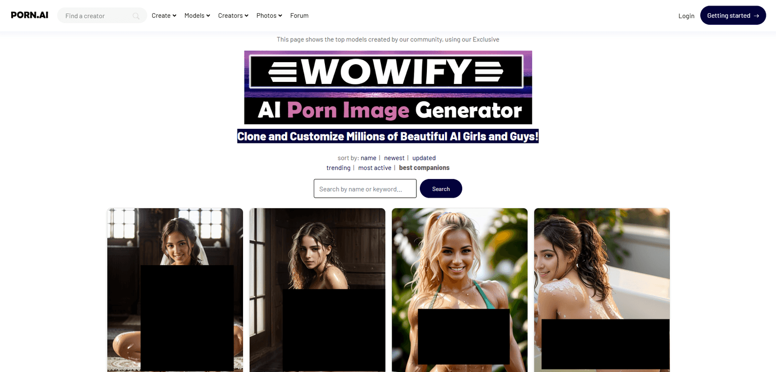 Creators Porn Ai — AI-powered adult content creation platform for independent creators with generat