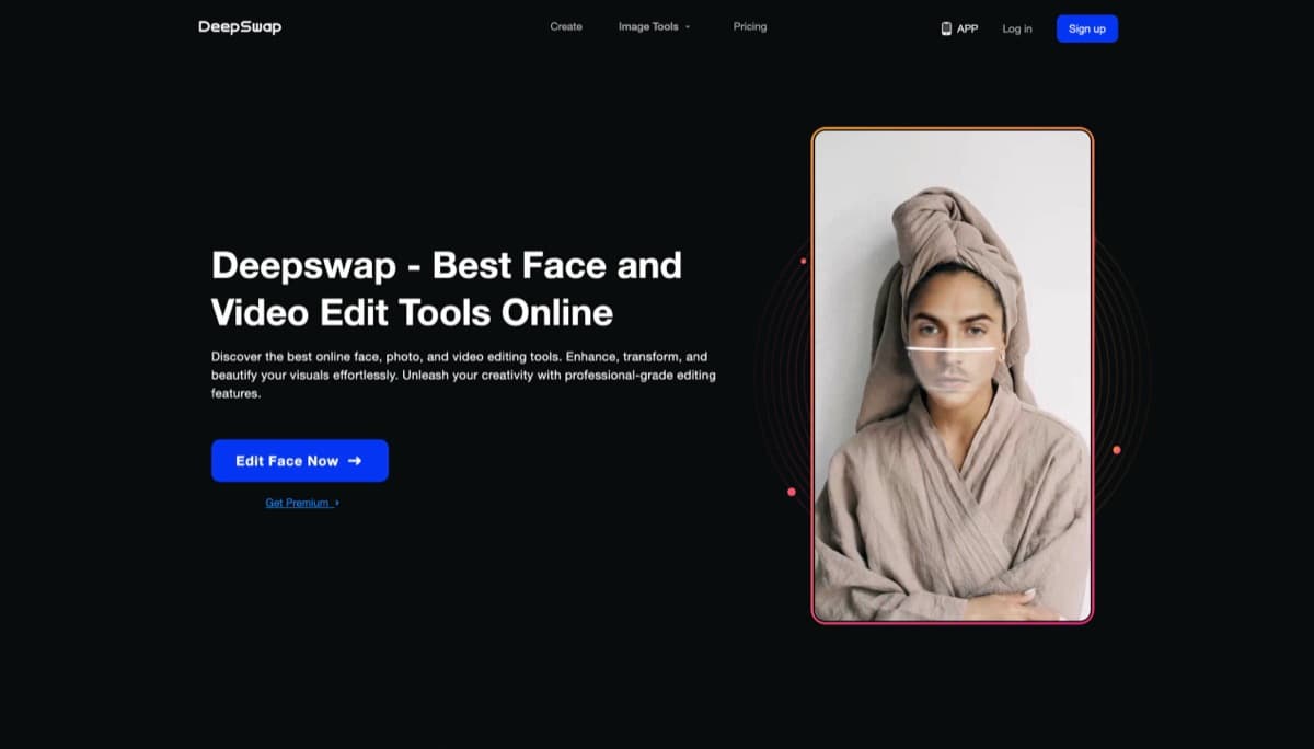 DeepSwap — AI face-swap tool with 90%+ realism, 4K video support, and GPU-accelerated proce