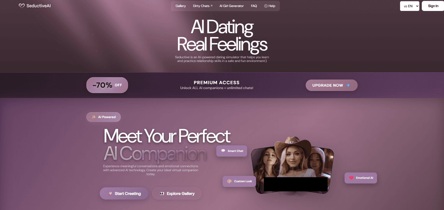 Seductive Ai — AI companion app with seductive character interactions, personalized chat, and i