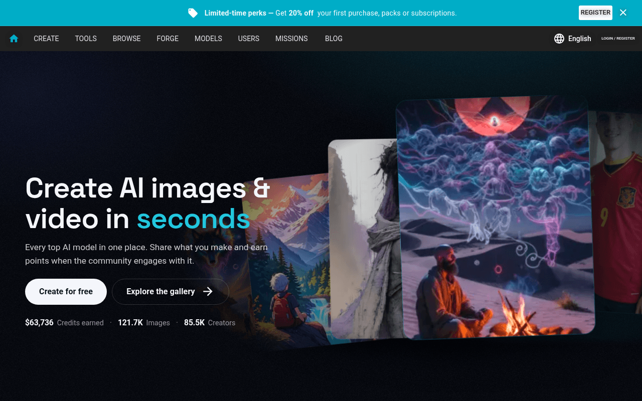 Fiddl.art — Every top AI model in one place. Create images and video, share your work, and e