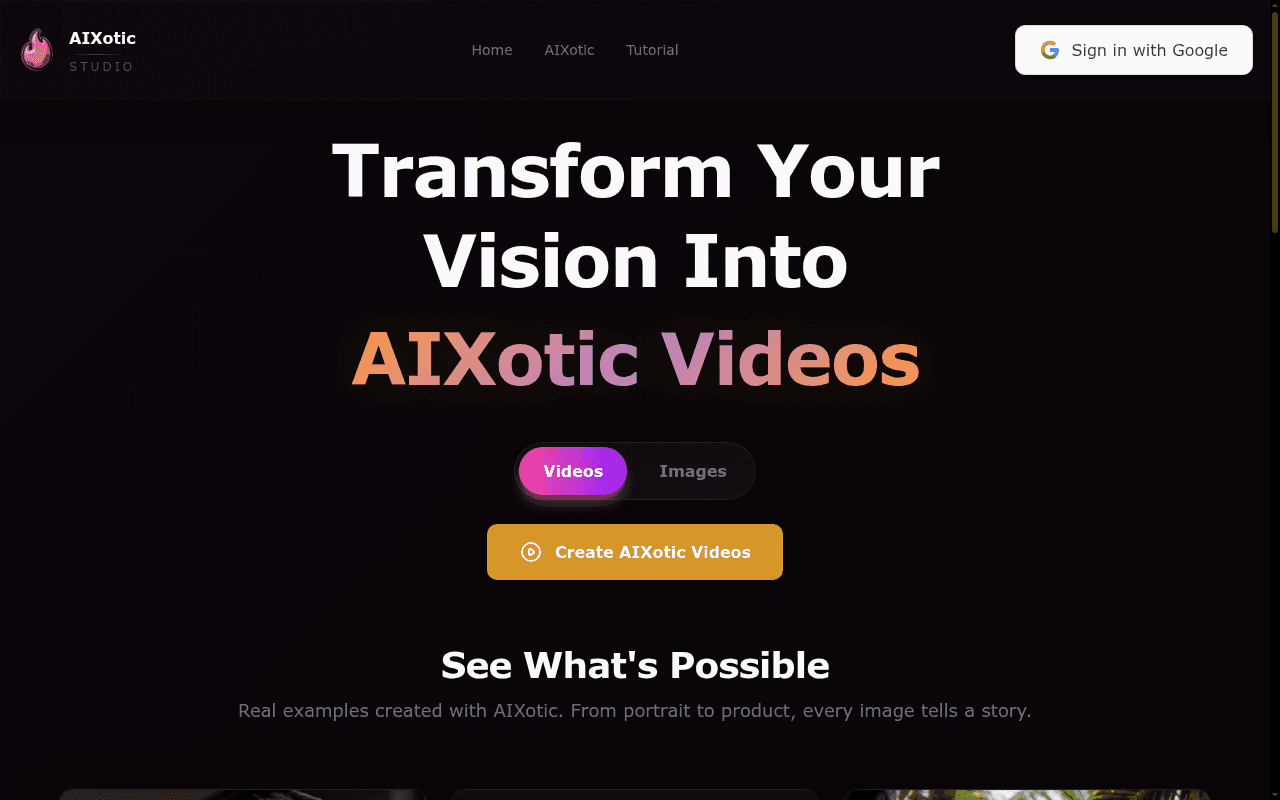 Kinky AIs — Kinky AIs turns static images into AI-generated videos with cinematic motion, of