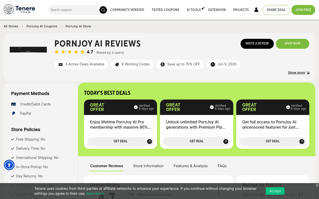 PornJoy — PornJoy.ai is an AI-powered platform that generates customizable realistic and s
